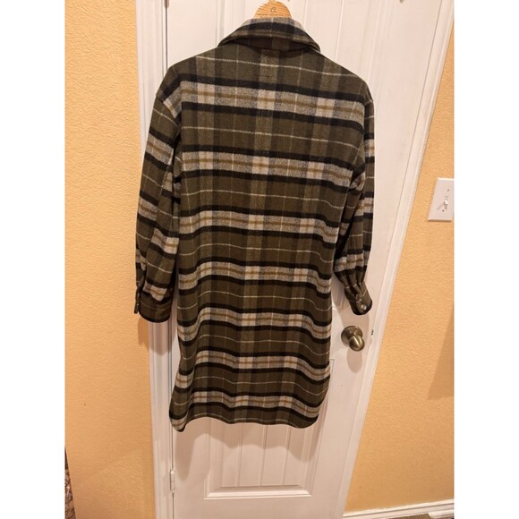 H&M Olive plaid shacket Size S - Picture 8 of 15